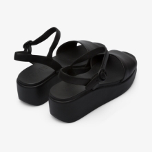 Camper Misia Platform Sandals Black - Womens Singapore CPVJAN-016